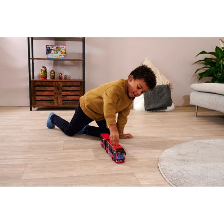 Autobuz Dickie Toys Volvo City Bus 40 cm rosu [9]