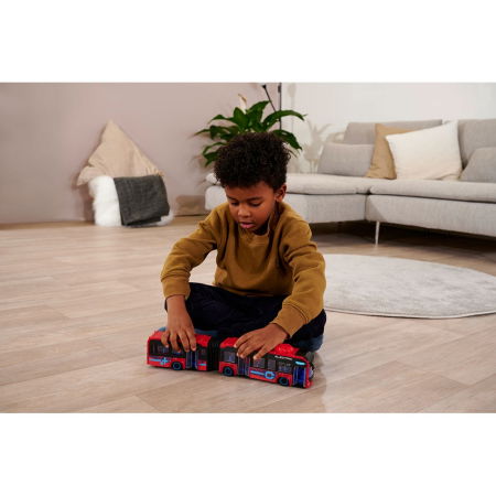 Autobuz Dickie Toys Volvo City Bus 40 cm rosu [10]