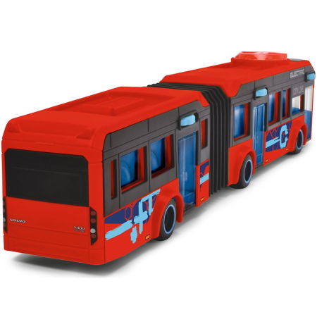Autobuz Dickie Toys Volvo City Bus 40 cm rosu [7]