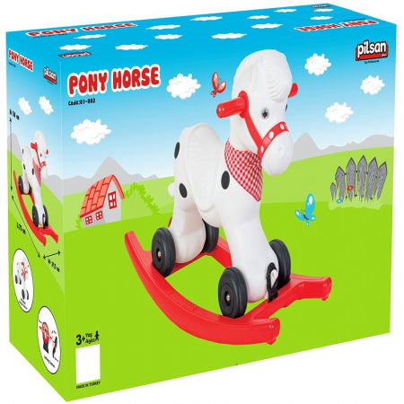 Balansoar pentru copii de la 3 ani+, Pilsan Pony Horse [1]