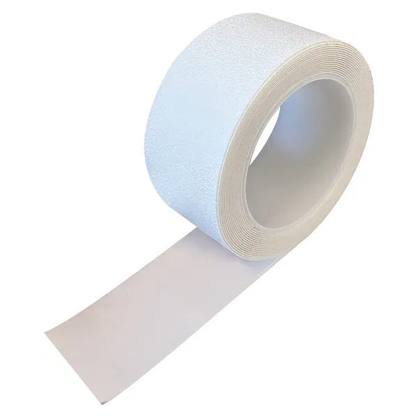 Bandă adezivă antialunecare - Bandă antiderapantă albă 5 m – soluție anti-alunecare zilnică
