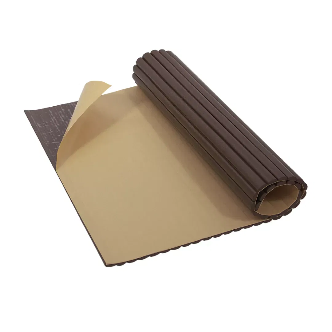 Banda dublu-adeziva, din adeziv acrilic, pentru panouri decorative pereti, 90cm, transparenta [1]