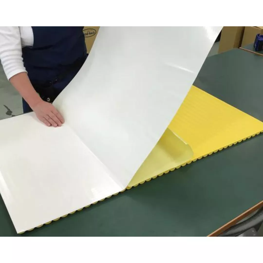 Banda dublu-adeziva, din adeziv acrilic, pentru panouri decorative pereti, 90cm, transparenta [2]