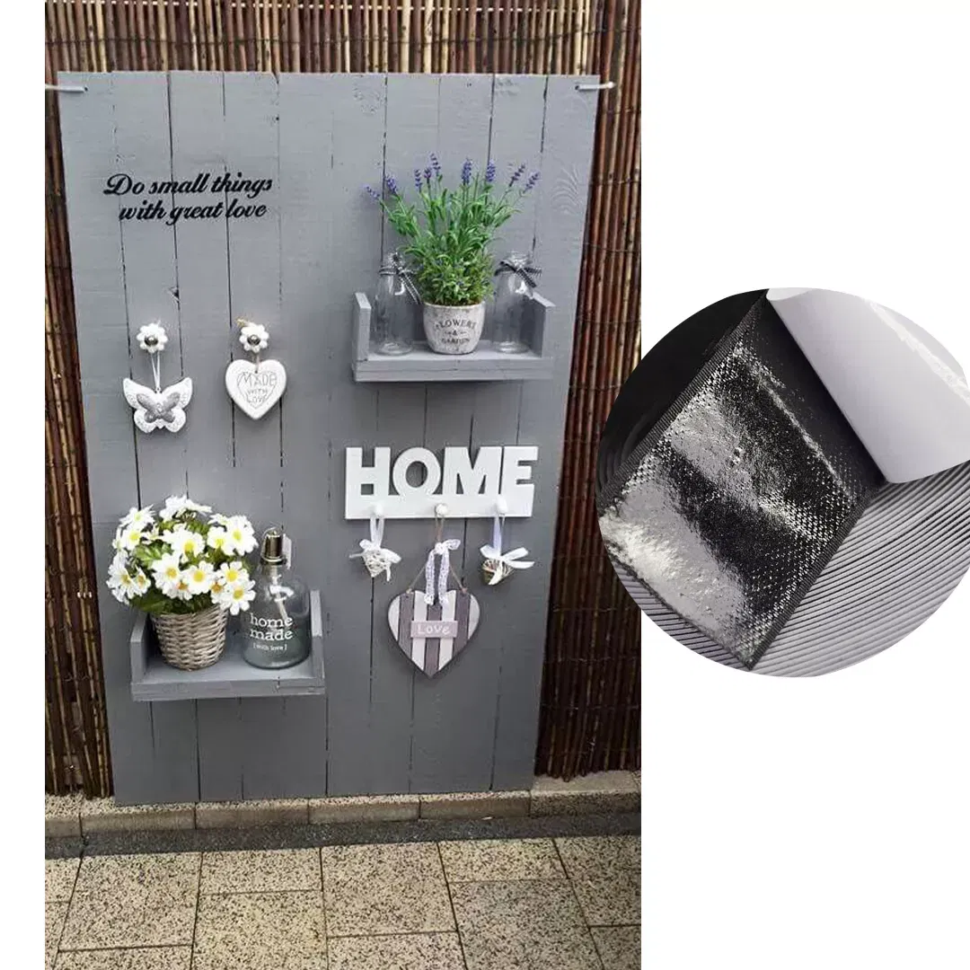 Banda dublu adeziva, din adeziv acrilic, pentru uz exterior, 2m, neagra [4]