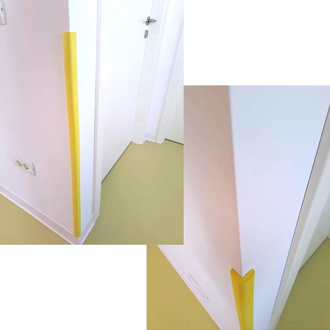 Banda protectie colturi mobilier, galben lamaie [5]
