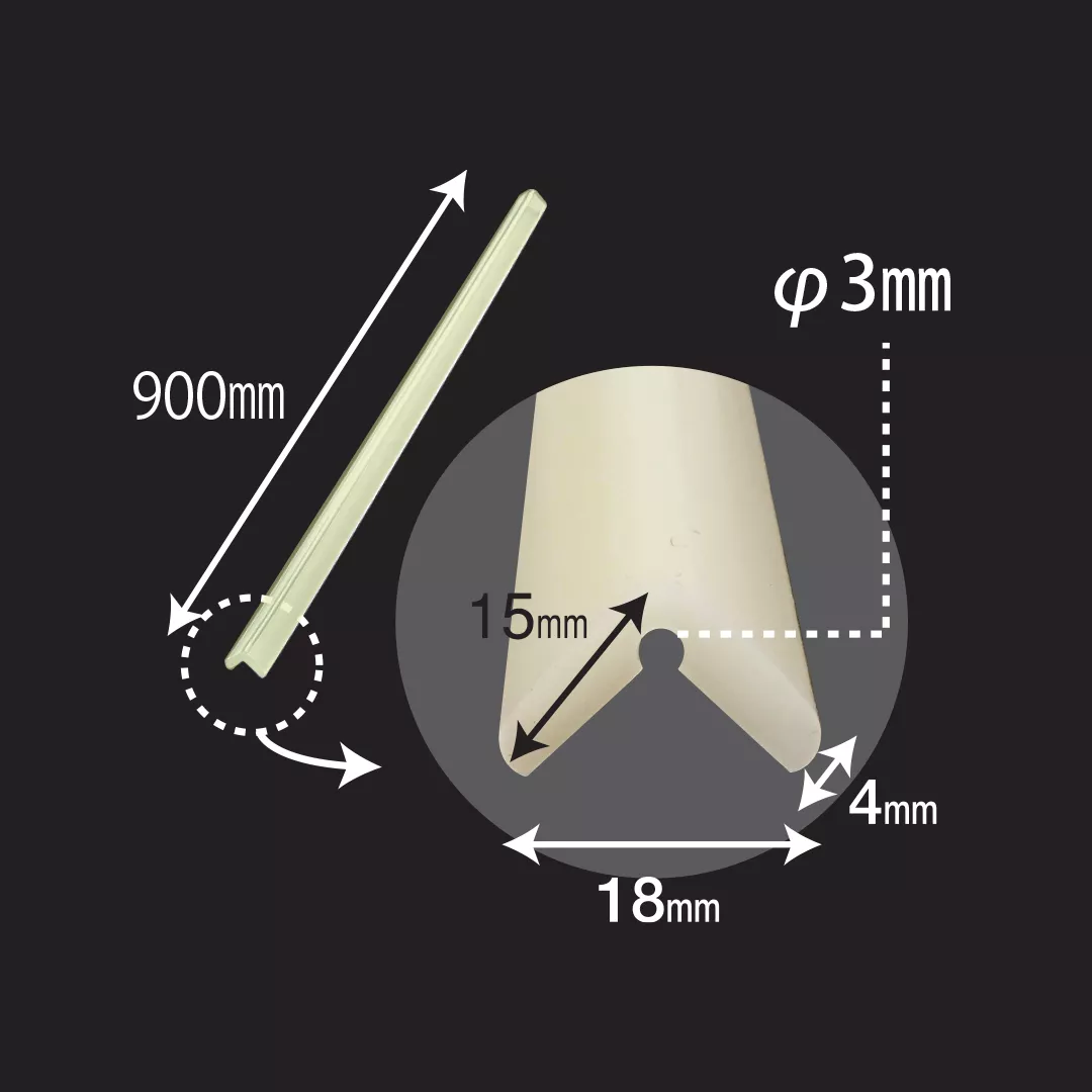 Banda protectie mobilier, fosforescenta, 40cm [1]