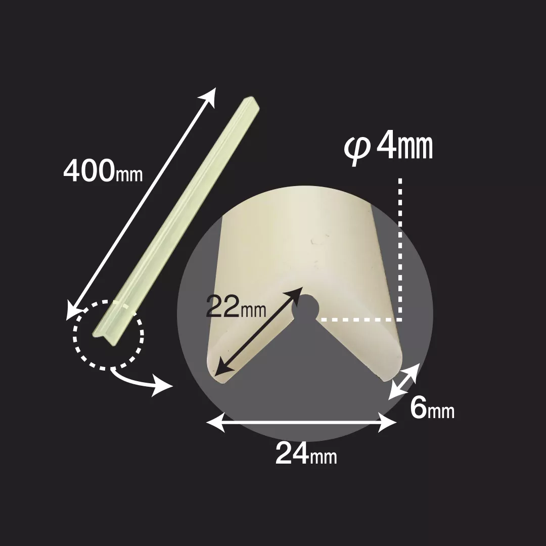 Banda protectie mobilier, fosforescenta, 40cm