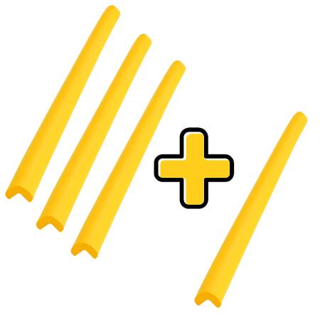 Banda protectie muchii, din spuma de cauciuc, 5.5x90cm, uz industrial, 3+1 Gratuit [0]