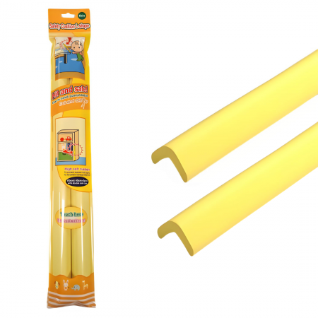 Bandă protecție muchii - Banda Protectie Muchii Si Margini Set 2 buc 40cm Spuma Galben Pastel