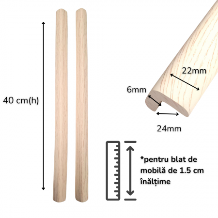 Banda Protectie Muchii Si Margini Set 2 buc 40cm Spuma Lemn Alb [2]