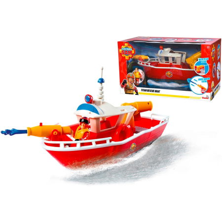 Barca Simba Fireman Sam Titan Fireboat 32 cm cu figurina si accesorii [16]