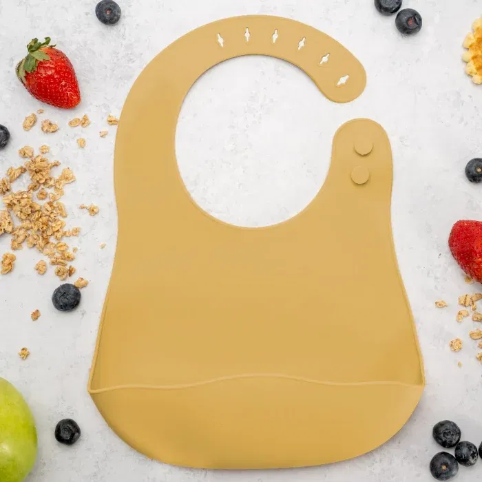 Baveta din silicon, AppeKids - Galben [2]