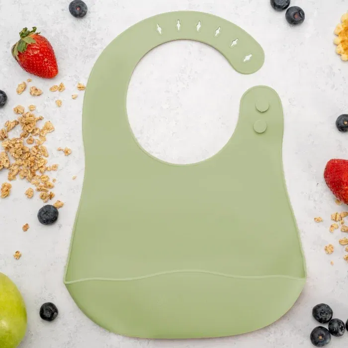 Baveta din silicon, AppeKids - Verde [1]