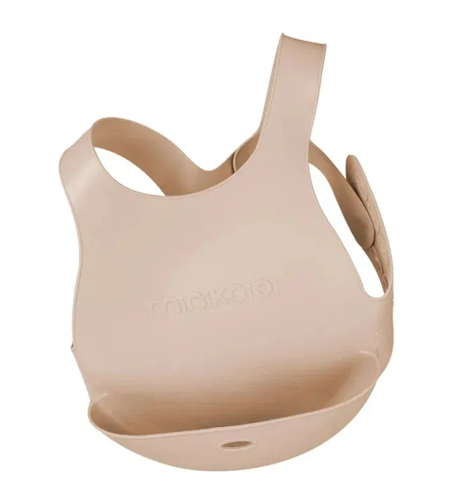 Produse - Baveta Flexi Bib Minikoioi, 100% Premium Silicone – Bej