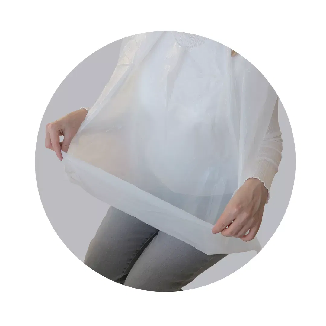 Bavete de unică folosință pentru adulți, cu buzunar, set 50 buc, FM-108 [2]