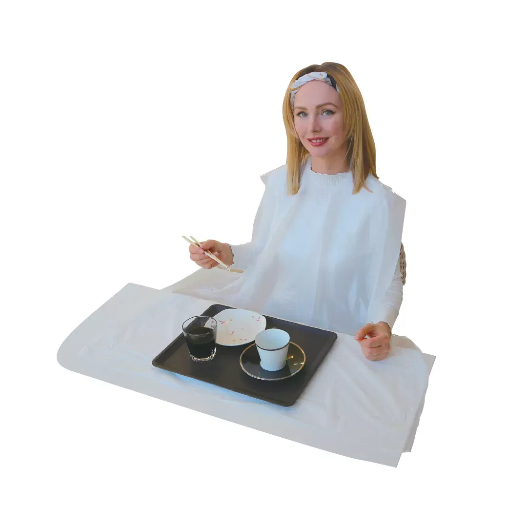 Uniforme medicale - Bavete de unică folosință pentru adulți, fara buzunar, set 50 buc, FM-109