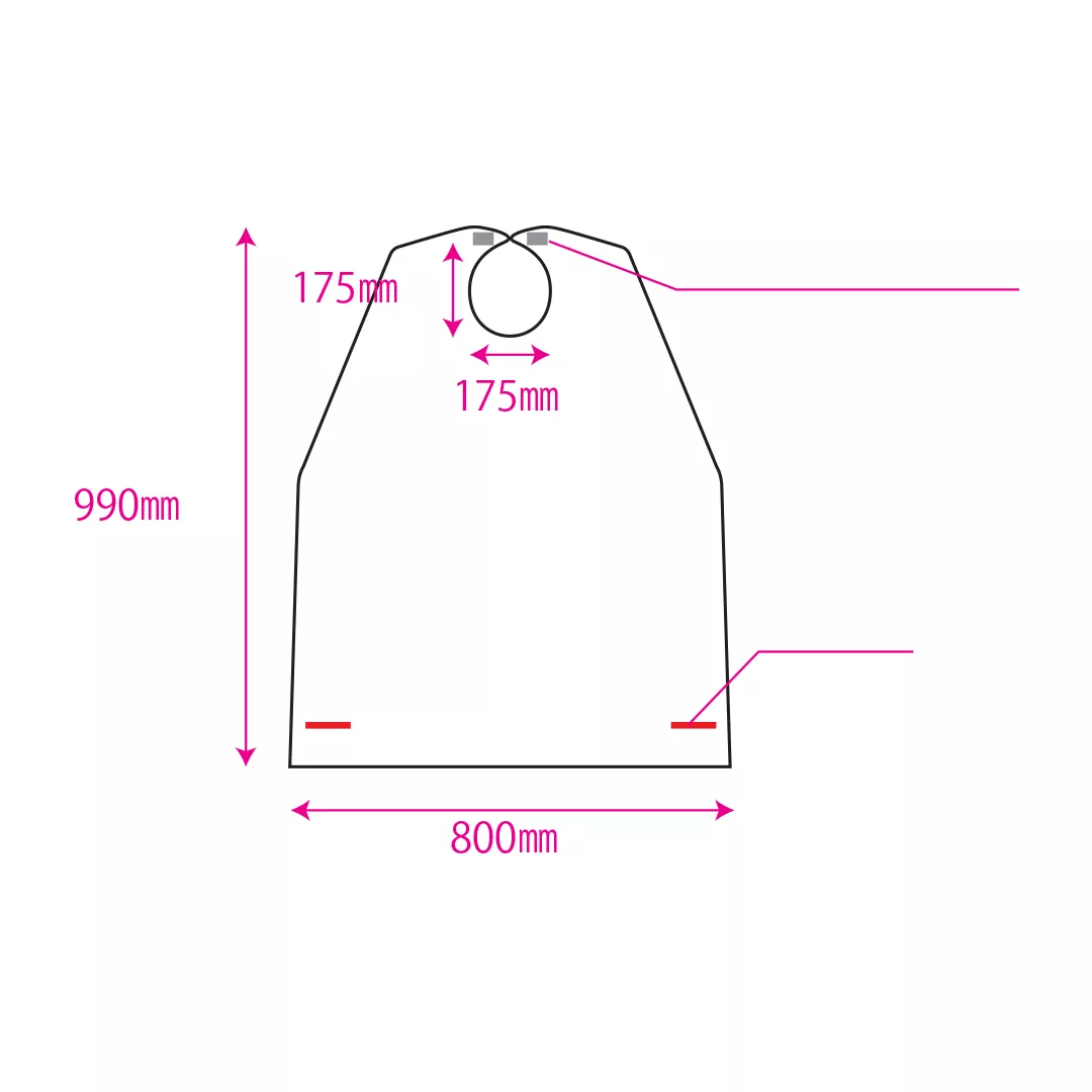 Bavete de unică folosință pentru adulți, fara buzunar, set 50 buc, FM-109 [2]