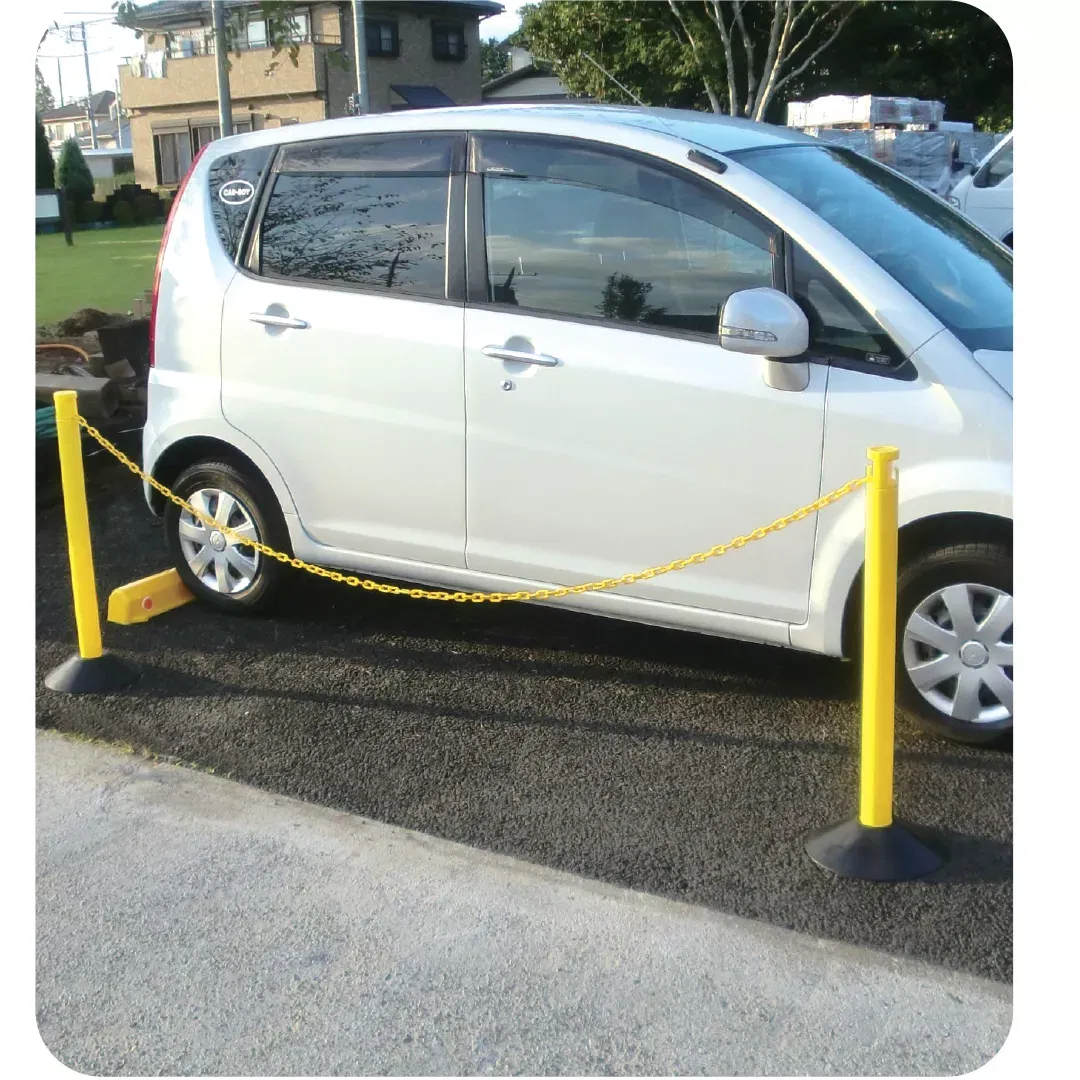 Baza din cauciuc pentru stalpi delimitare, 300mm, neagra [4]