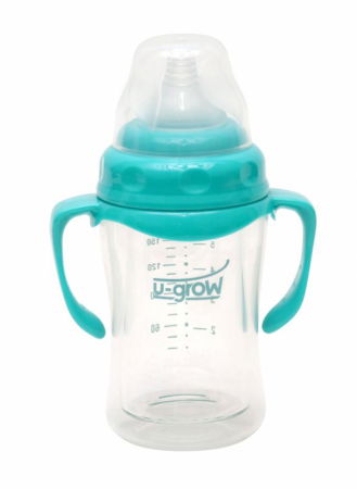 Suzete bebe - Biberon din Sticla 120 ml Gat Larg U-GROW A-1055