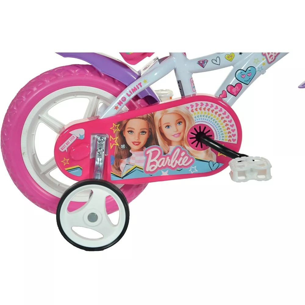 Bicicleta copii 3-5 ani, cu roti ajutatoare, pentru fetite, Dino Bikes [4]