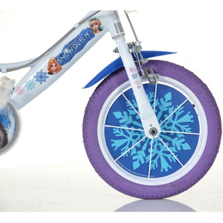 Bicicleta copii 4-7 ani, Dino Bikes 14", Snow Queen [4]