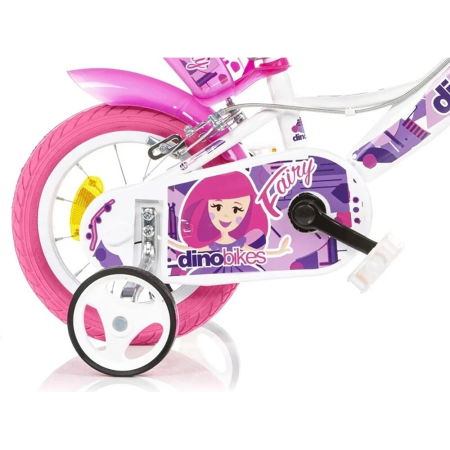 Bicicleta copii Dino Bikes 12" Fairy alb [3]