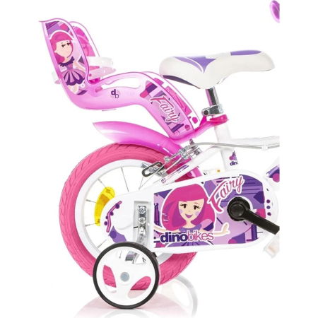 Bicicleta copii Dino Bikes 12" Fairy alb [1]