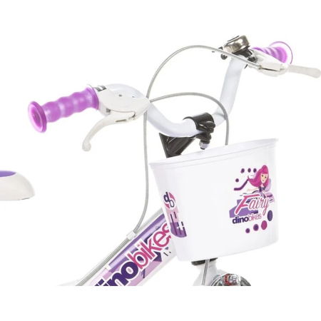 Bicicleta copii Dino Bikes 12" Fairy alb [2]