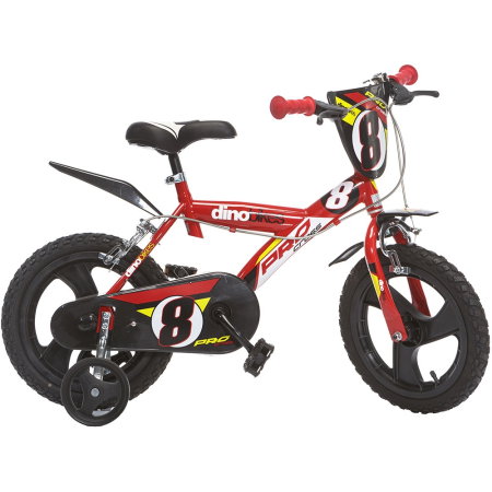 Jocuri și Jucării - Bicicleta copii Dino Bikes 14" Pro-cross rosu