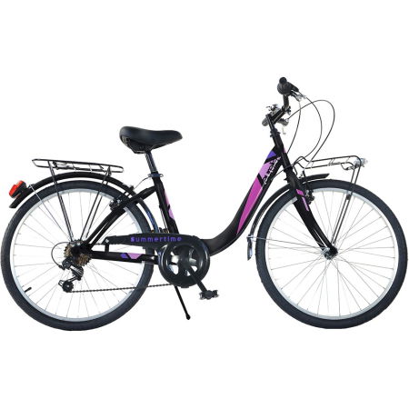 Jocuri și Jucării - Bicicleta Dino Bikes 24" City Summertime negru
