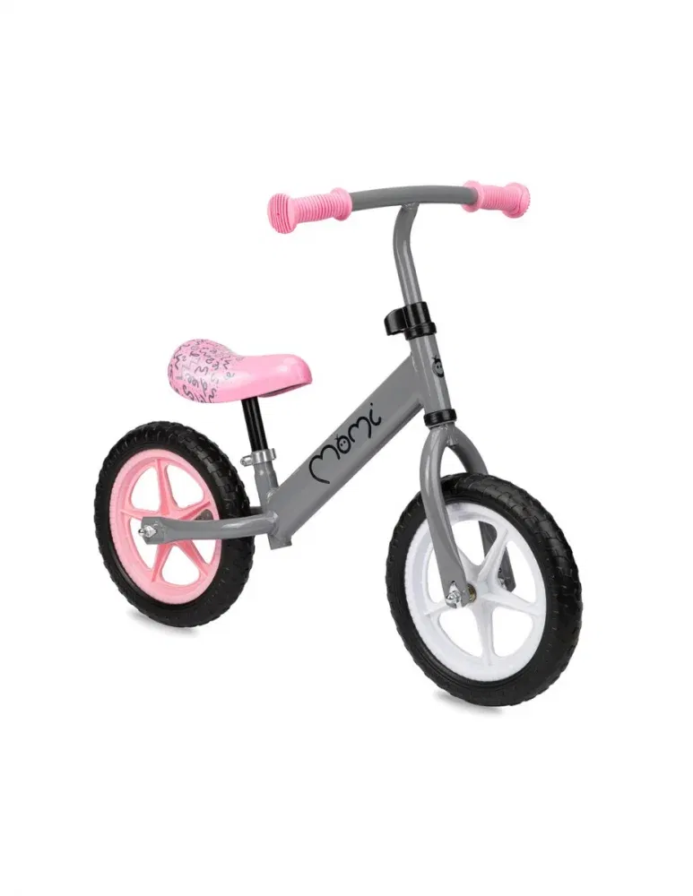Bicicleta fara pedale, copii 3 ani+, Momi Fleet -Gri
