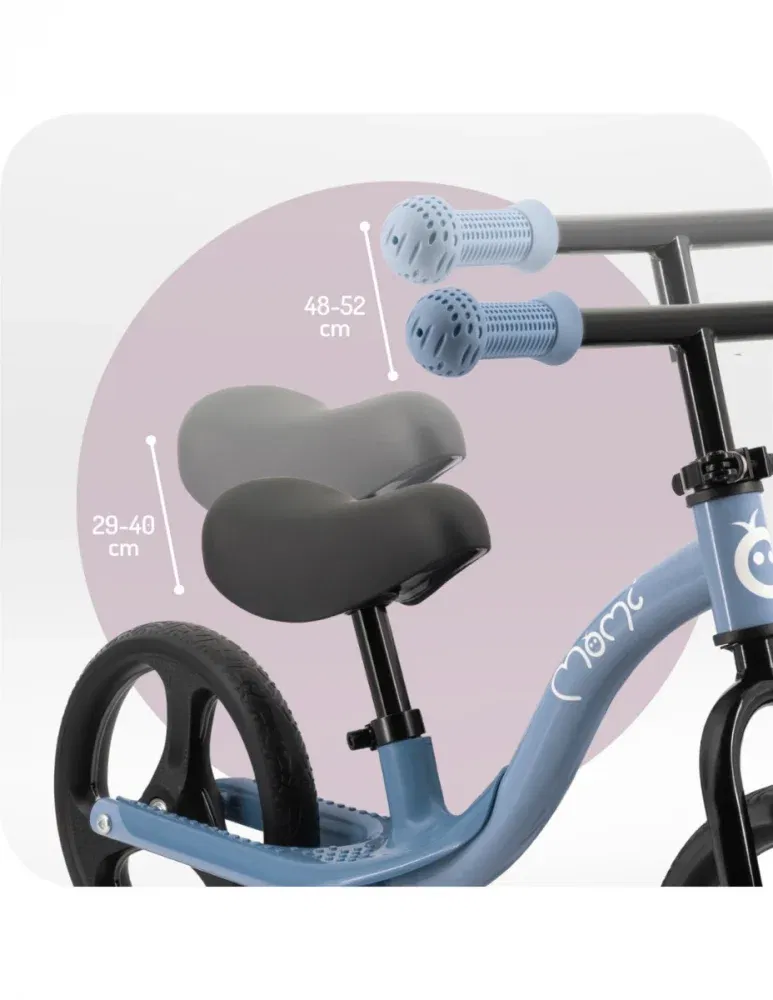 Bicicleta fara pedale cu roti led, pentru copii, 2 ani+, Momi Isoka - Albastra [4]