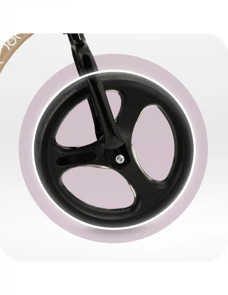 Bicicleta fara pedale cu roti led, pentru copii, 2 ani+, Momi Isoka - Bej [4]