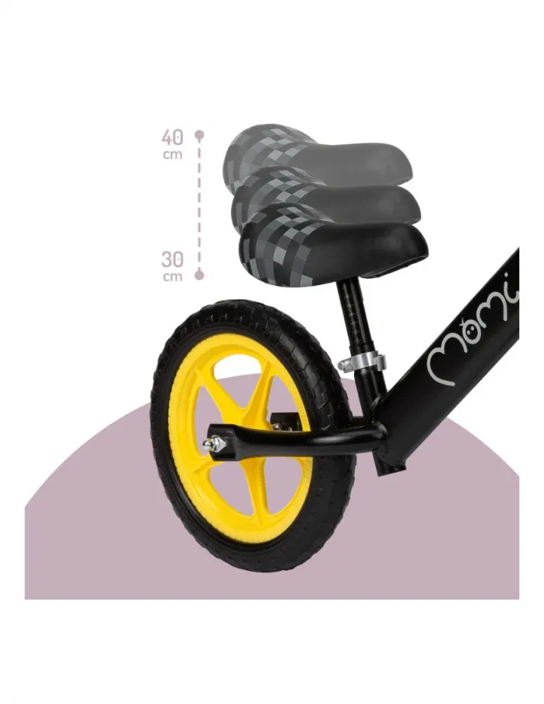 Bicicleta fara pedale, pentru copii, 3 ani+, Momi Fleet - Neagra [4]