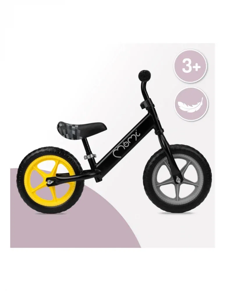 Bicicleta fara pedale, pentru copii, 3 ani+, Momi Fleet - Neagra [5]