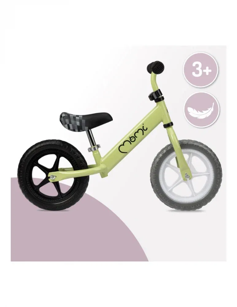 Bicicleta fara pedale, pentru copii, 3 ani+,  Momi Fleet - Verde [5]