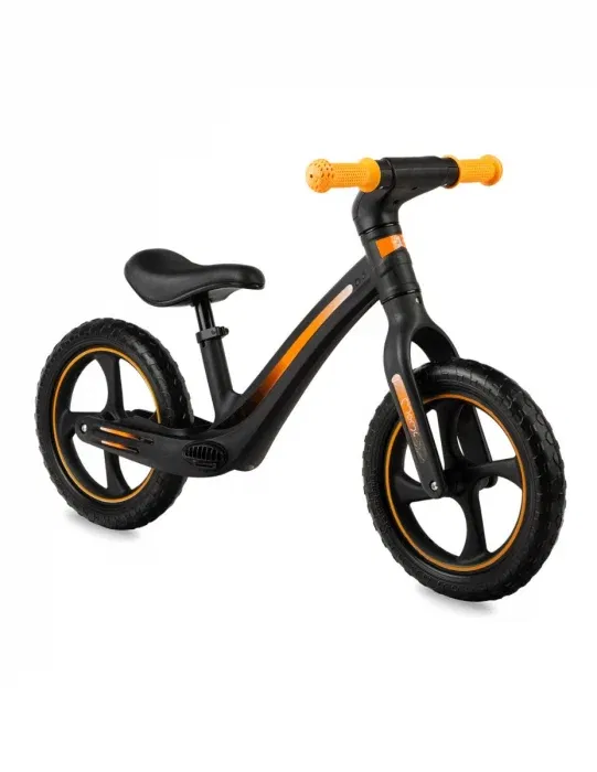 Bicicletă fără pedale MoMi Mizo Neagră copii 3 ani+