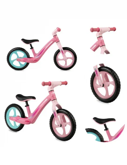Bicicletă fără pedale MoMi Mizo roz pentru copii 3 ani [2]