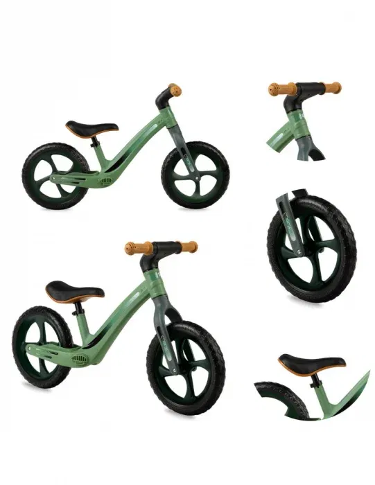 Bicicletă fără pedale MoMi Mizo Verde pentru copii 3 ani+ [3]