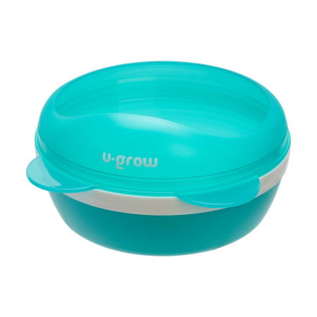 Alimentatie/Termosuri, recipiente mancare - Bol 2 in 1 cu capac pentru diversificare ,U-Grow, 220 ml