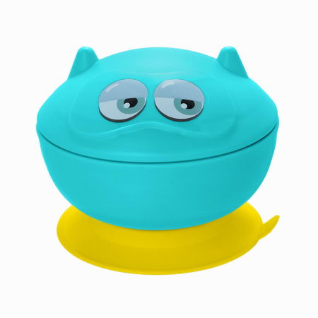 Termosuri, recipiente mâncare pentru copii - Bol cu ventuza si capac 340 ml, U-Grow