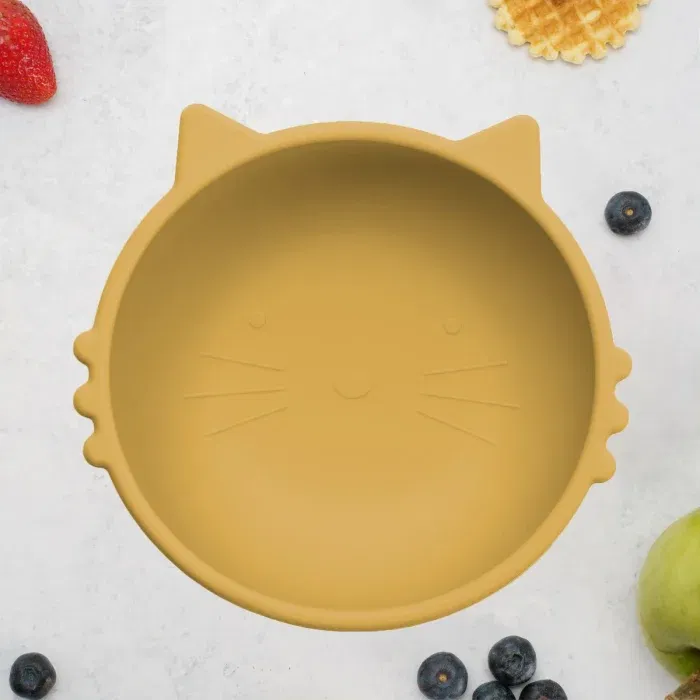 Bol din silicon, AppeKids, Kitty I - Galben [1]