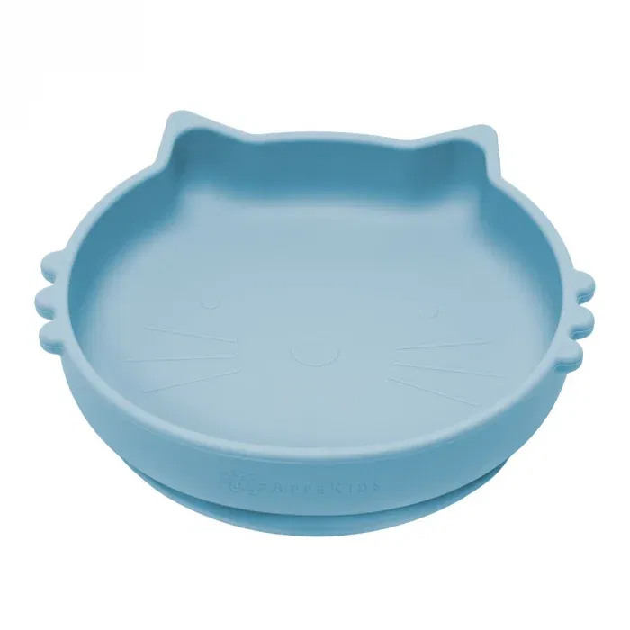 Termosuri, recipiente mâncare pentru copii - Bol din silicon, AppeKids, Kitty II - Albastru