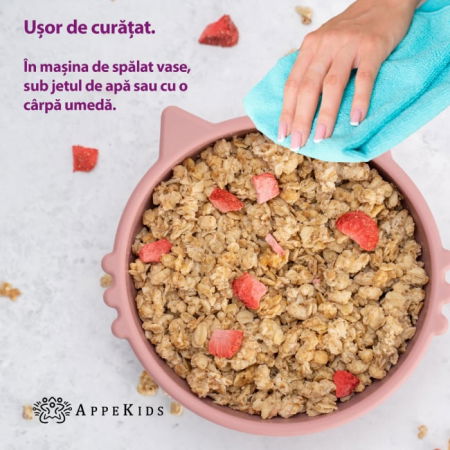 Bol din silicon, AppeKids, Kitty II - Roz [1]