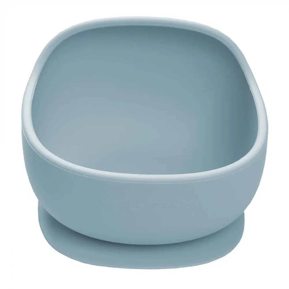 Termosuri, recipiente mâncare pentru copii - Bol din silicon cu ventuza, AppeKids, Classic - Albastru