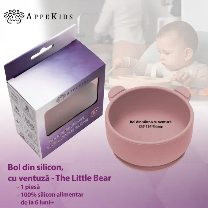 Bol din silicon cu ventuza, AppeKids, The Little Bear - Roz [5]