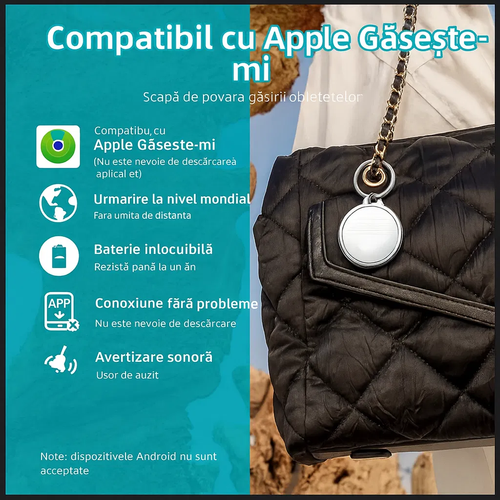Brățară cu localizare GPS compatibilă AirTag – Liniște pentru părinți [11]