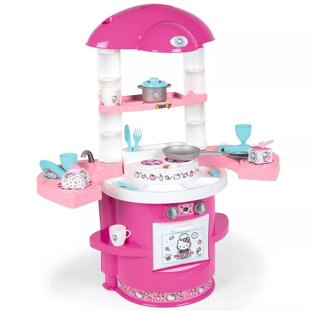 Bucatarie de jucarie, cu 17 accesorii, Hello Kitty, Smoby [1]