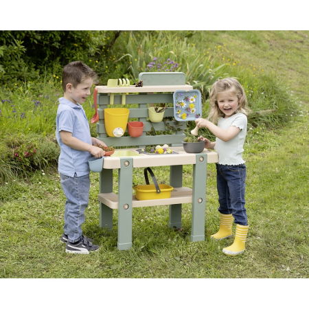 Bucatarie Smoby Mud Kitchen cu 15 accesorii [3]
