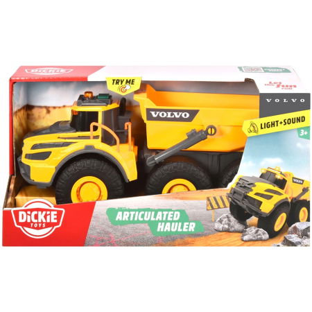 Camion basculant Dickie Toys Volvo Articulated Hauler 23 cm cu lumini si sunete [10]